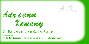 adrienn kemeny business card